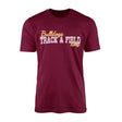 Custom Pole Vault Mascot and Pole Vaulter Name on a Men's T-Shirt with a White Graphic