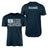 Pole Vault Dad Horizontal Flag With Pole Vaulter Name on a Men's T-Shirt with a White Graphic