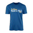 Custom Pole Vault Mascot and Pole Vaulter Name on a Men's T-Shirt with a White Graphic