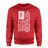 Pole Vault Mom Vertical Flag on a Sweatshirt with a White Graphic