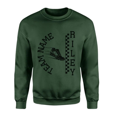 Personalized Pole Vault on a Sweatshirt With Team and Pole Vaulter Name on a Sweatshirt