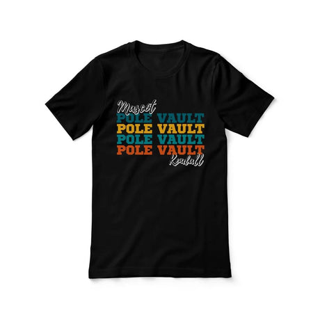 Personalized Pole Vault Pole Vault Pole Vault Shirt With Mascot and Pole Vaulter Name on a Unisex T-Shirt