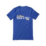 Custom Pole Vault Mascot and Pole Vaulter Name on a Unisex T-Shirt with a White Graphic