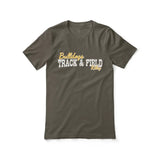 Custom Pole Vault Mascot and Pole Vaulter Name on a Unisex T-Shirt with a White Graphic