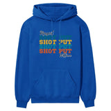 Personalized Shot put Shot put Shot put on a Hoodie With Mascot and Shot putter Name on a Hoodie