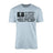 Shot put Dad Horizontal Flag on a Men's T-Shirt with a Black Graphic