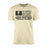 Shot put Dad Horizontal Flag on a Men's T-Shirt with a Black Graphic