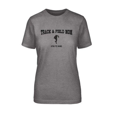 Shot put Mom with Shot putter Icon and Shot putter Name on a Unisex T-Shirt with a Black Graphic