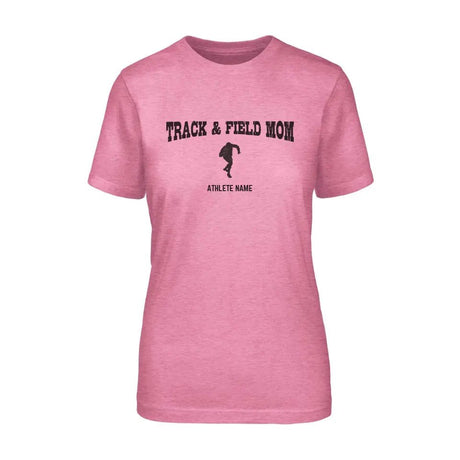 Shot put Mom with Shot putter Icon and Shot putter Name on a Unisex T-Shirt with a Black Graphic