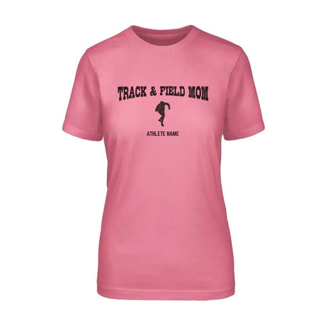 Shot put Mom with Shot putter Icon and Shot putter Name on a Unisex T-Shirt with a Black Graphic