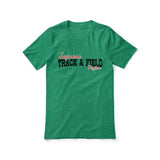 Custom Shot put Mascot and Shot putter Name on a Unisex T-Shirt with a Black Graphic