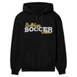 Custom Soccer Mascot and Soccer Player Name on a Hoodie with a White Graphic