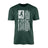 Soccer Grandpa Vertical Flag on a Men's T-Shirt with a White Graphic