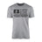 Soccer Grandpa Horizontal Flag on a Men's T-Shirt with a Black Graphic