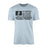 Soccer Grandpa Horizontal Flag on a Men's T-Shirt with a Black Graphic