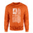 Soccer Grandpa Vertical Flag on a Sweatshirt with a White Graphic