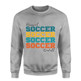 Personalized Soccer Soccer Soccer on a Sweatshirt With Mascot and Soccer Player Name on a Sweatshirt