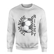 Personalized Soccer on a Sweatshirt With Team and Soccer Player Name on a Sweatshirt