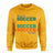 Personalized Soccer Soccer Soccer on a Sweatshirt With Mascot and Soccer Player Name on a Sweatshirt