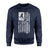 Soccer Grandpa Vertical Flag on a Sweatshirt with a White Graphic