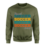 Personalized Soccer Soccer Soccer on a Sweatshirt With Mascot and Soccer Player Name on a Sweatshirt