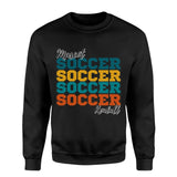 Personalized Soccer Soccer Soccer on a Sweatshirt With Mascot and Soccer Player Name on a Sweatshirt