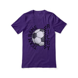 Personalized Soccer Shirt With Team and Soccer Player Name on a Unisex T-Shirt