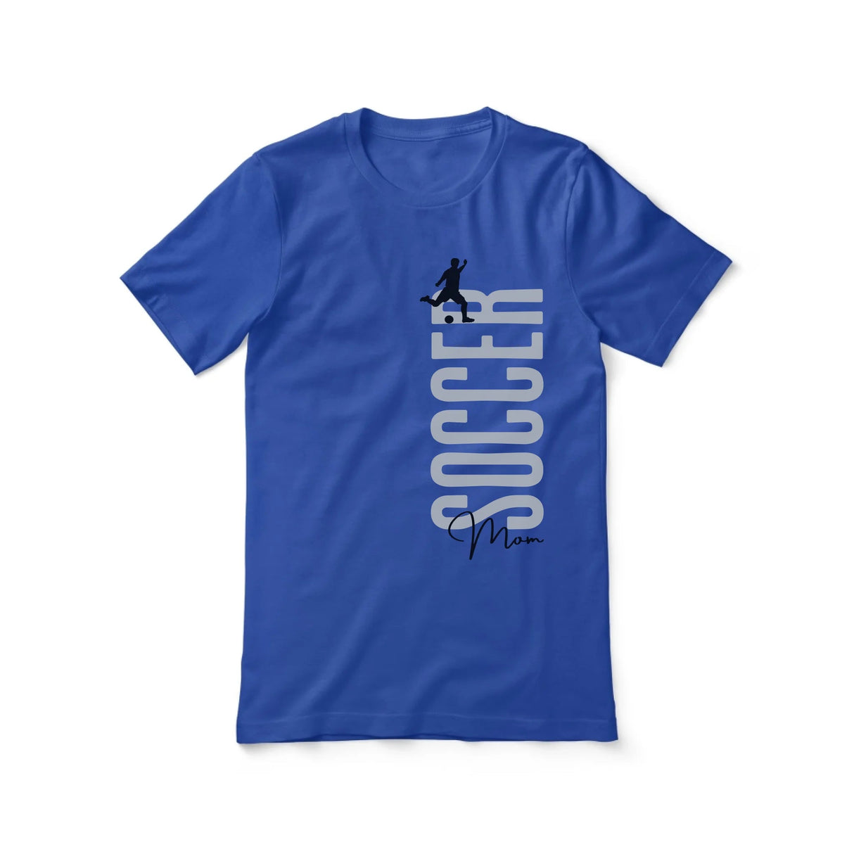 Personalized Soccer Mom Shirt With Mascot, Icon, and Soccer Player Name on a Unisex T-Shirt