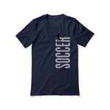 Personalized Soccer Mom Shirt With Mascot, Icon, and Soccer Player Name on a Unisex T-Shirt
