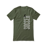 Personalized Soccer Mom Shirt With Mascot, Icon, and Soccer Player Name on a Unisex T-Shirt