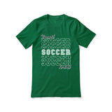 Custom Soccer Shirt With Mascot and Soccer Player Name on a Unisex T-Shirt