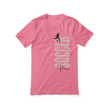 Personalized Soccer Mom Shirt With Mascot, Icon, and Soccer Player Name on a Unisex T-Shirt