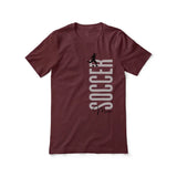 Personalized Soccer Mom Shirt With Mascot, Icon, and Soccer Player Name on a Unisex T-Shirt