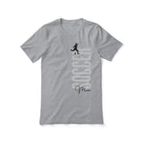 Personalized Soccer Mom Shirt With Mascot, Icon, and Soccer Player Name on a Unisex T-Shirt