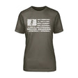 Soccer Grandma Horizontal Flag on a Unisex T-Shirt with a White Graphic