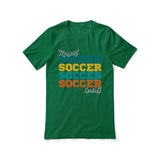 Personalized Soccer Soccer Soccer Shirt With Mascot and Soccer Player Name on a Unisex T-Shirt