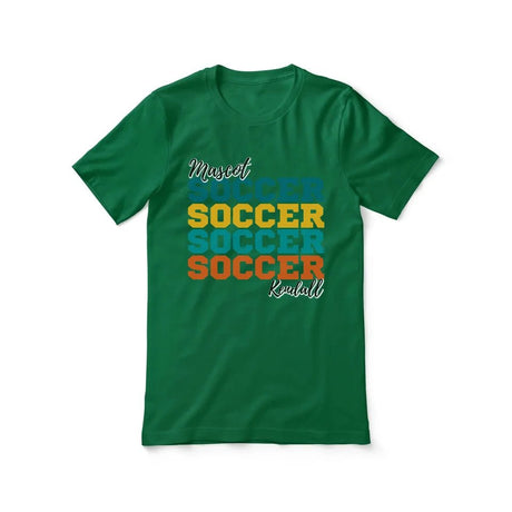 Personalized Soccer Soccer Soccer Shirt With Mascot and Soccer Player Name on a Unisex T-Shirt