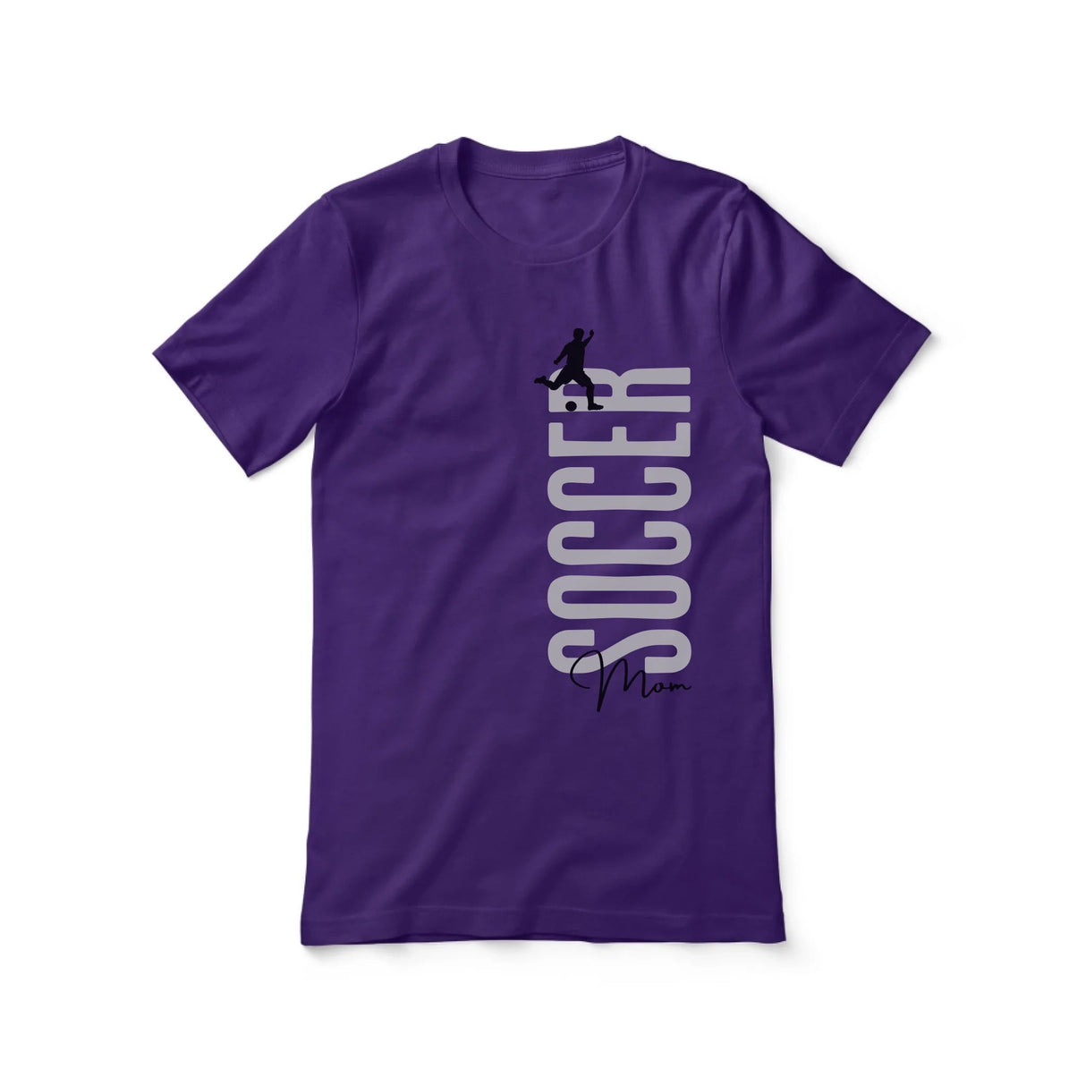 Personalized Soccer Mom Shirt With Mascot, Icon, and Soccer Player Name on a Unisex T-Shirt