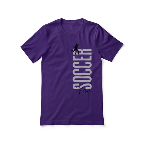 Personalized Soccer Mom Shirt With Mascot, Icon, and Soccer Player Name on a Unisex T-Shirt