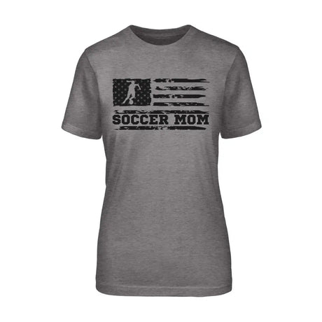 Soccer Mom Horizontal Flag on a Unisex T-Shirt with a Black Graphic