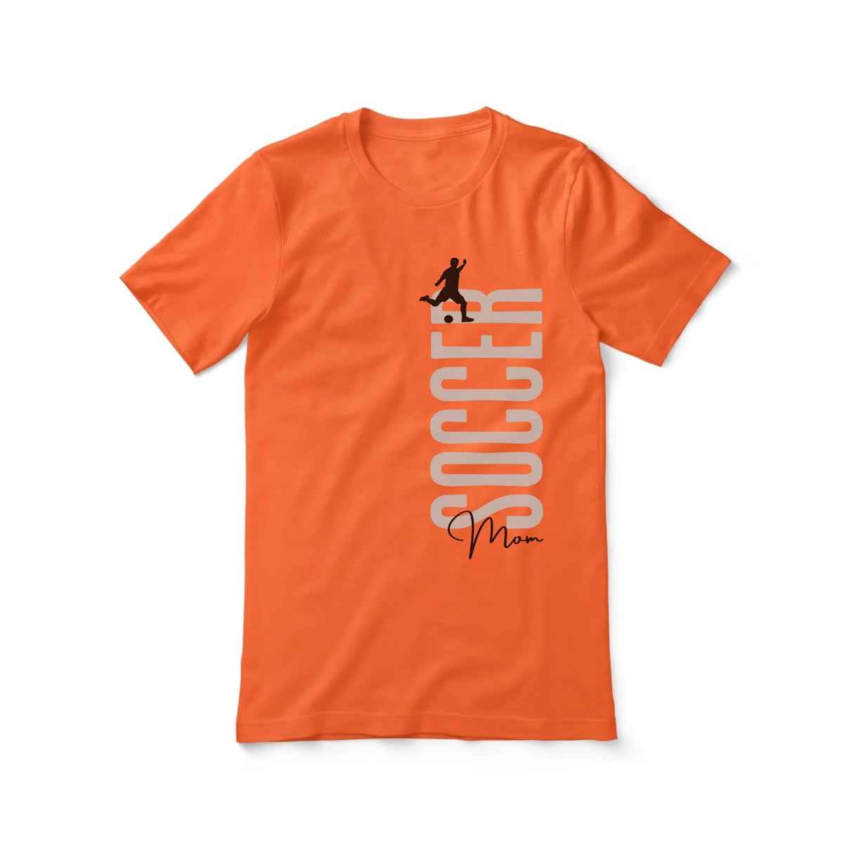 Personalized Soccer Mom Shirt With Mascot, Icon, and Soccer Player Name on a Unisex T-Shirt