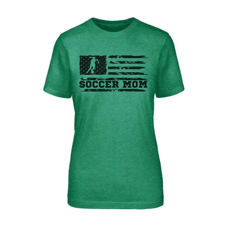 Soccer Mom Horizontal Flag on a Unisex T-Shirt with a Black Graphic
