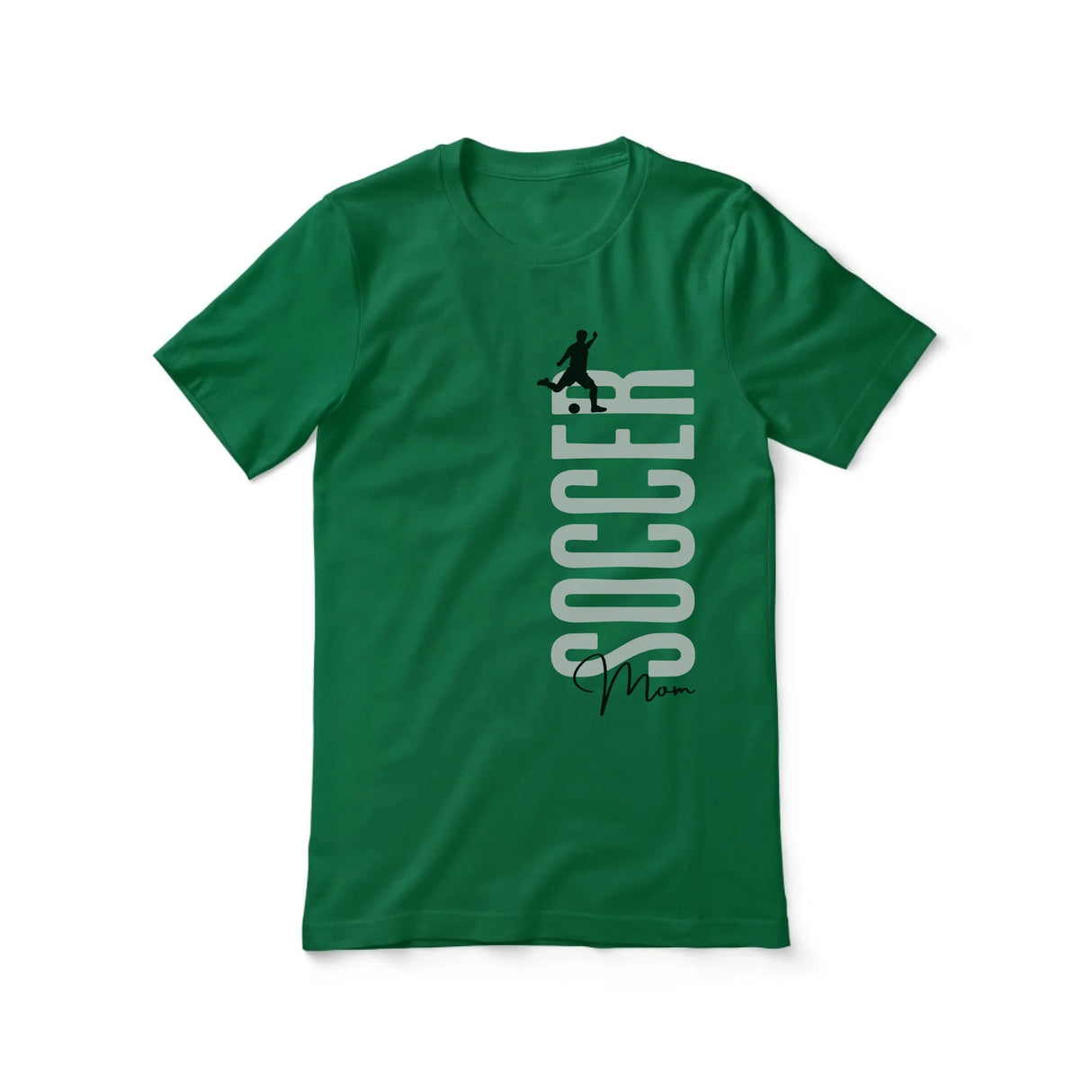 Personalized Soccer Mom Shirt With Mascot, Icon, and Soccer Player Name on a Unisex T-Shirt