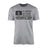 Softball Dad Horizontal Flag on a Men's T-Shirt with a Black Graphic