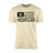 Softball Dad Horizontal Flag on a Men's T-Shirt with a Black Graphic