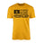 Softball Dad Horizontal Flag on a Men's T-Shirt with a Black Graphic