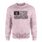 Softball Dad Horizontal Flag on a Sweatshirt with a Black Graphic