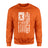 Softball Dad Vertical Flag on a Sweatshirt with a White Graphic