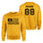 Softball Dad Horizontal Flag With Softball Player Name on a Sweatshirt with a Black Graphic