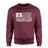 Softball Dad Horizontal Flag on a Sweatshirt with a White Graphic